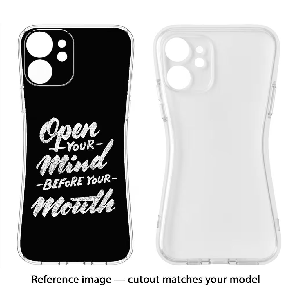 Open Your Mind Before Your Mouth Vivo Y02/Y02T Soft Case Back Cover by Casekaro
