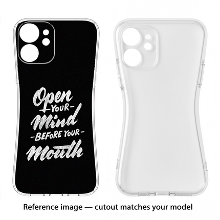 Open Your Mind Before Your Mouth Oppo F11 Soft Case Back Cover by Casekaro