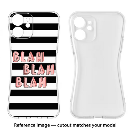Blah Blah Blah Redmi Note 7/7S/7 Pro Soft Case Back Cover by Casekaro