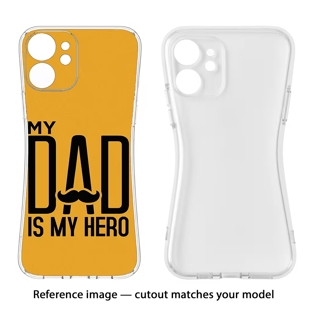 My Dad Is My Hero Oppo A15/A15s Soft Case Back Cover by Casekaro