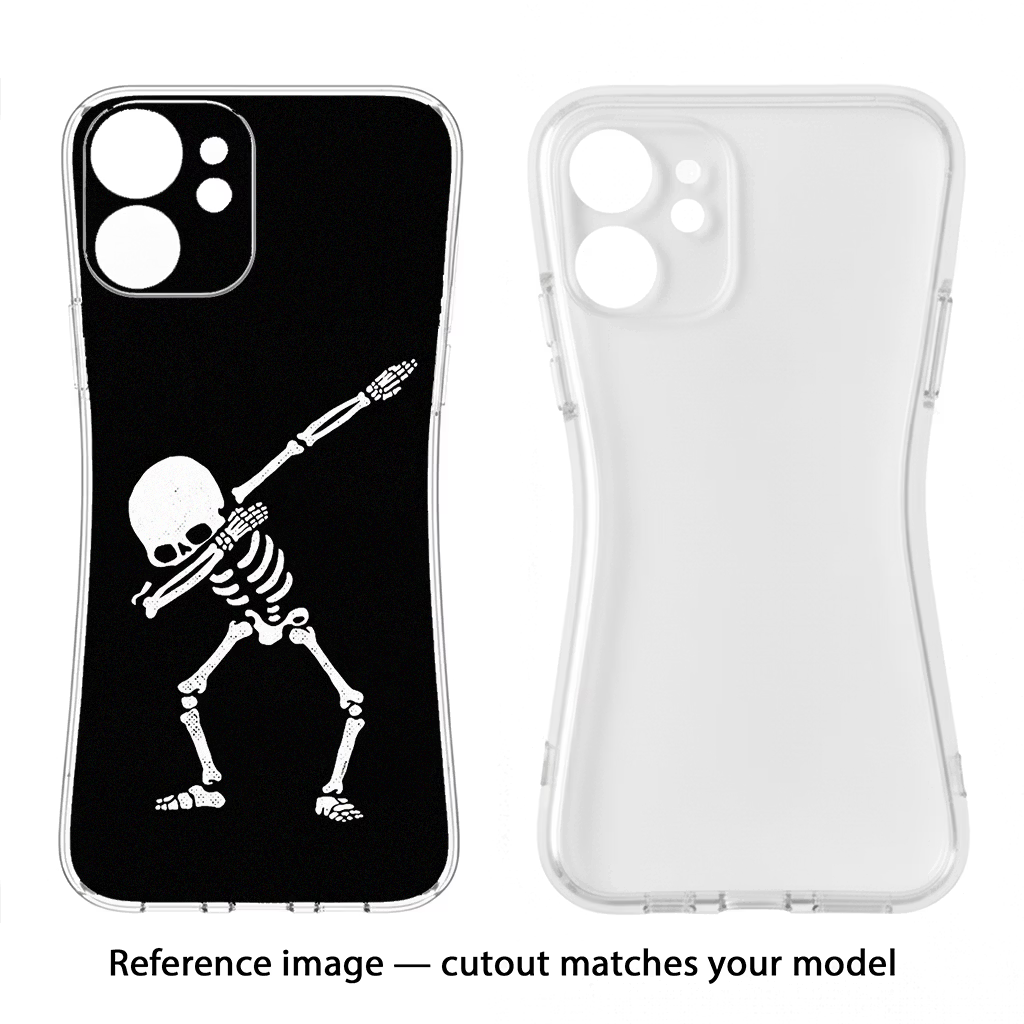 Dabbing Skeleton Art Realme 6/6i Soft Case Back Cover by Casekaro