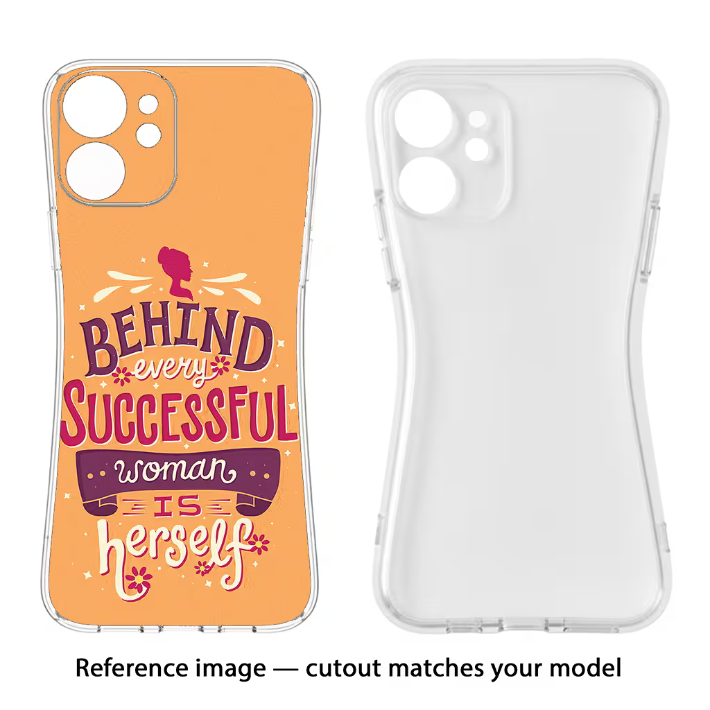 Behind Every Successful Woman There Is Herself Vivo Y20/Y20i Soft Case Back Cover by Casekaro