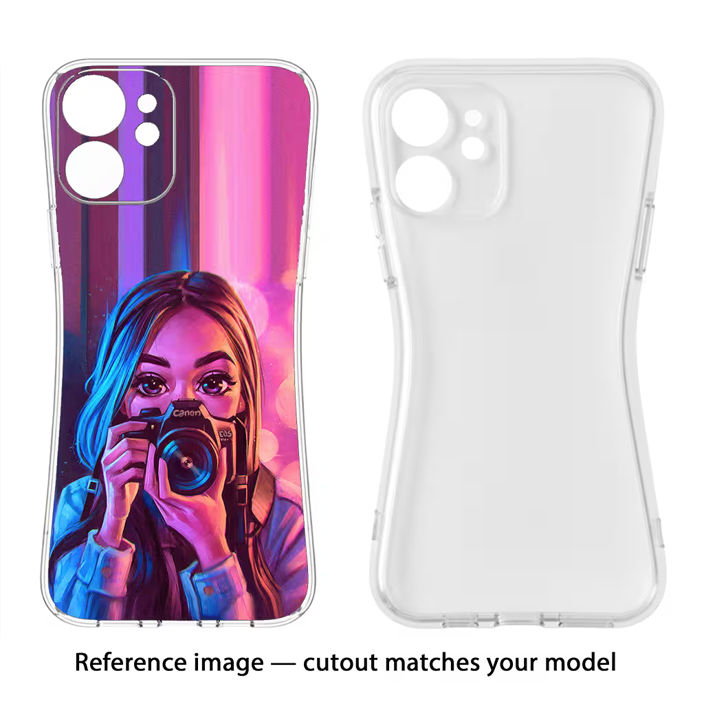 Girl Photographer iPhone 15 Soft Case Back Cover by Casekaro