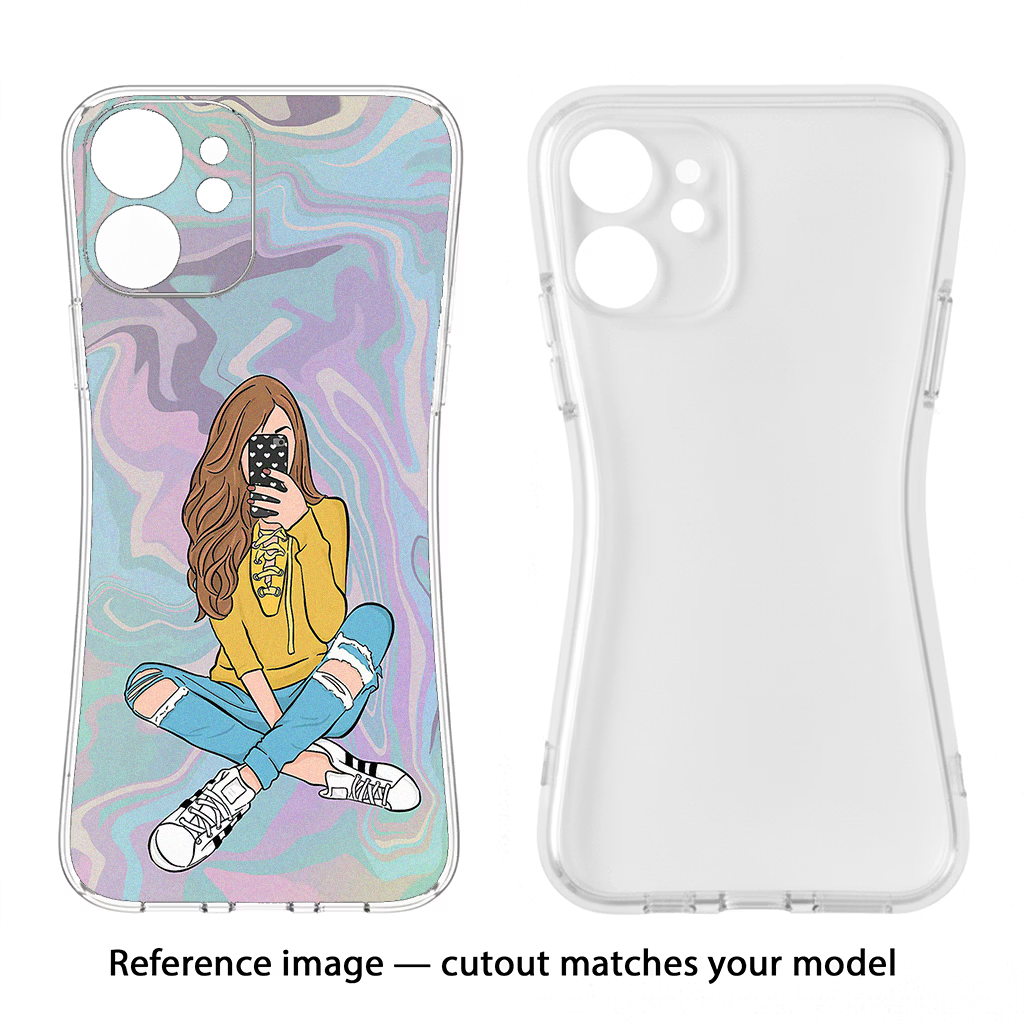 Selfie Girl iPhone 14 Plus Soft Case Back Cover by Casekaro