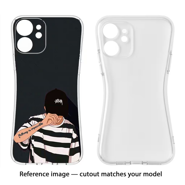 Aesthetic Boy Realme 1 Soft Case Back Cover by Casekaro
