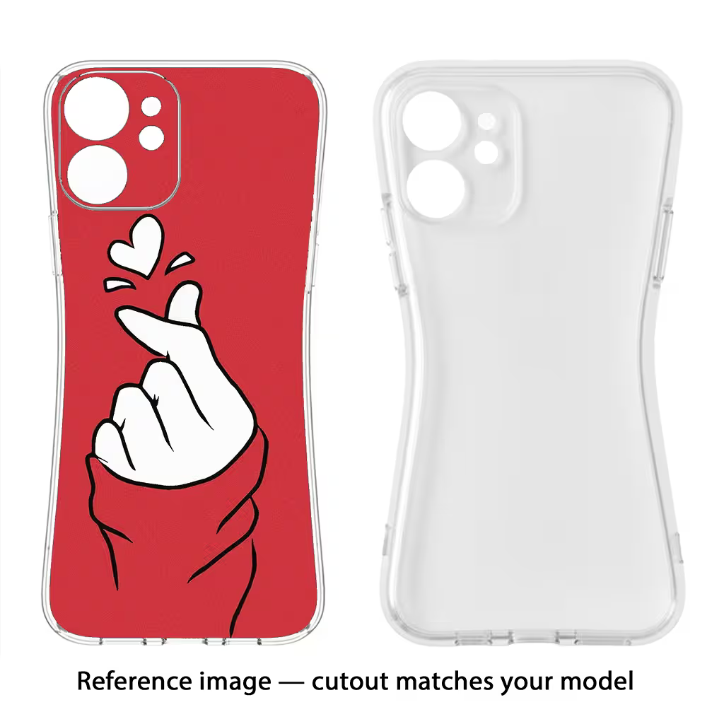 Korean Love Sign Vivo V25 Pro 5G Soft Case Back Cover by Casekaro