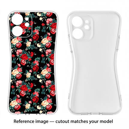 Rose Pattern Nothing Phone 3A Soft Case Back Cover by Casekaro
