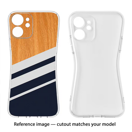 Blue and white wooden Redmi Note 7/7S/7 Pro Soft Case Back Cover by Casekaro
