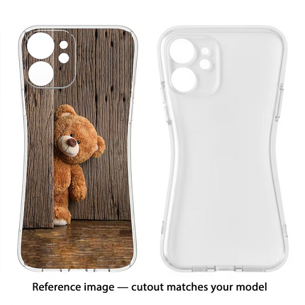 Teddy Wooden OPPO K12x Soft Case Back Cover by Casekaro