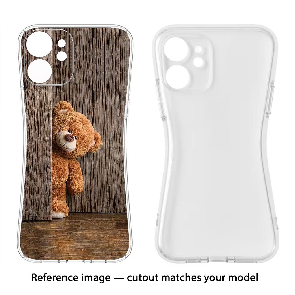 Teddy Wooden Samsung A35 5G Soft Case Back Cover by Casekaro