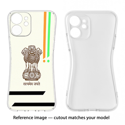 Satyamev Jayate Brown Logo Samsung A35 5G Soft Case Back Cover by Casekaro