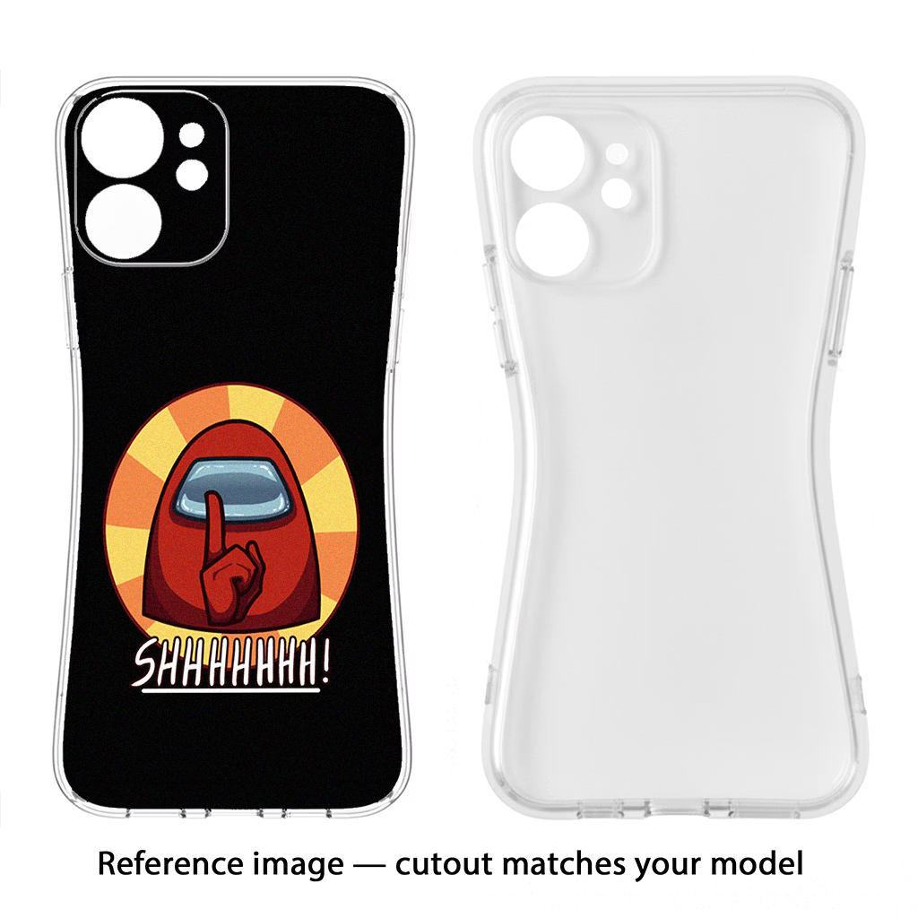 Among Us Shhh! Redmi Note 13 5G Soft Case Back Cover by Casekaro