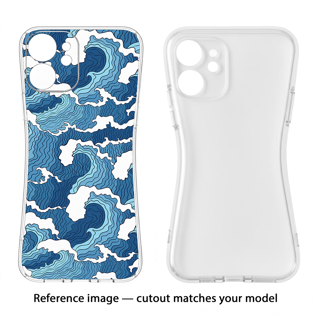 Blue Waves Samsung S22 Plus Soft Case Back Cover by Casekaro