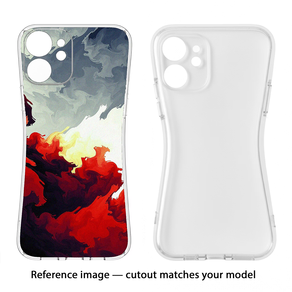 Fire Cloud Samsung S22 Soft Case Back Cover by Casekaro