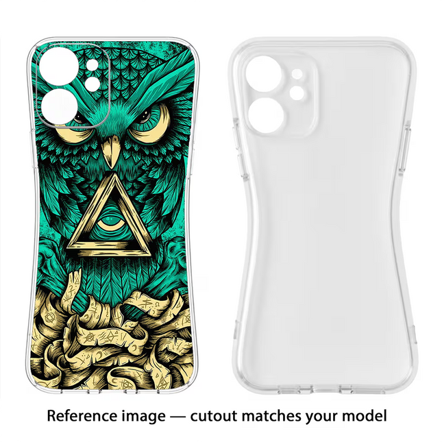 Green Owl Vivo Y19/U20 Soft Case Back Cover by Casekaro