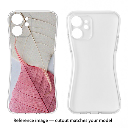 White Pink Leaf iPhone 11 Soft Case Back Cover by Casekaro