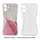 White Pink Leaf Google Pixel 4A Soft Case Back Cover by Casekaro