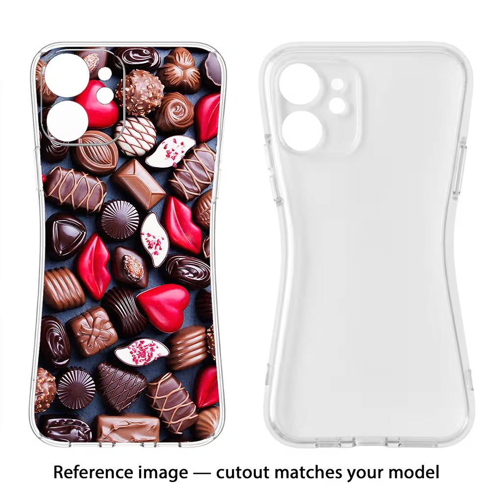 Chocolates Vivo V7 Soft Case Back Cover by Casekaro