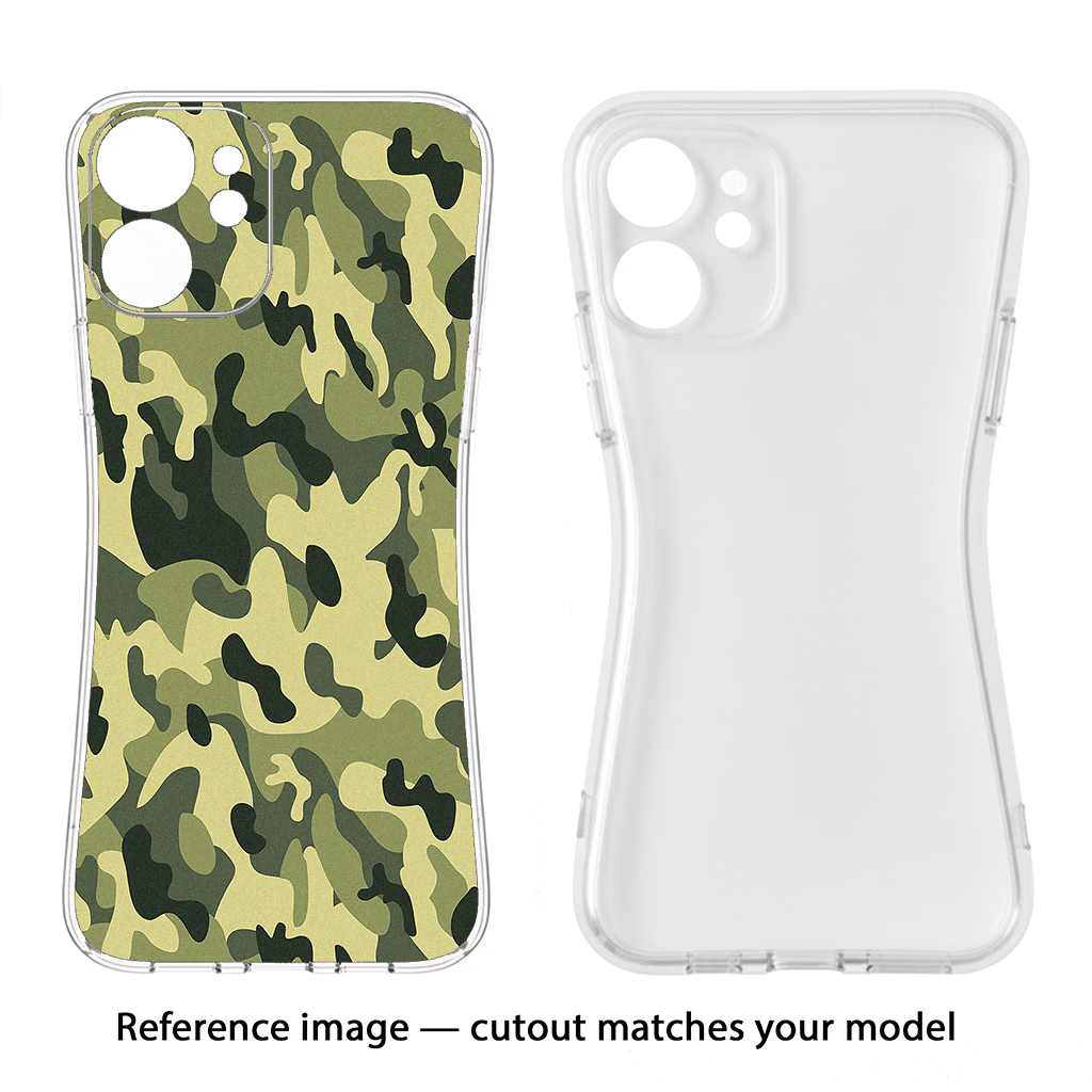 Camouflage Vivo X200 FE Soft Case Back Cover by Casekaro