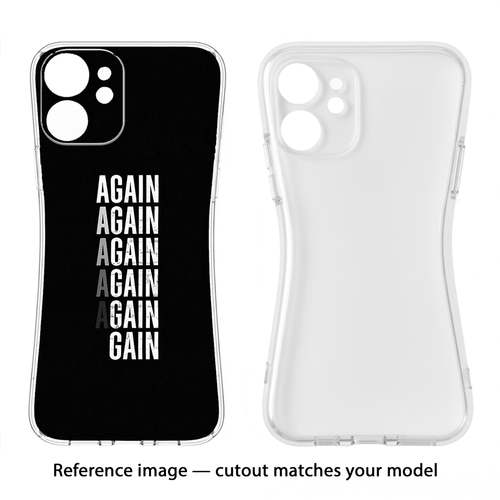 Again Again Gain Realme 15 Soft Case Back Cover by Casekaro