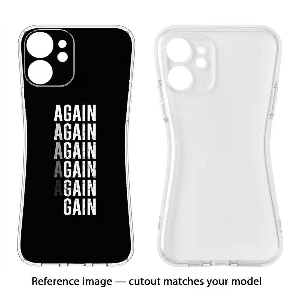 Again Again Gain Vivo Y58 5G Soft Case Back Cover by Casekaro