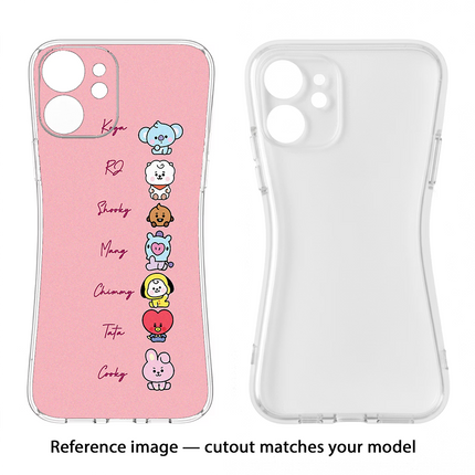 BTS names iPhone 11 Soft Case Back Cover by Casekaro