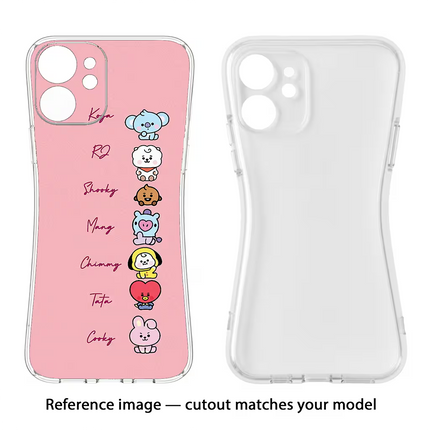 BTS names Redmi Note 7/7S/7 Pro Soft Case Back Cover by Casekaro