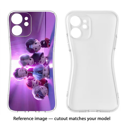 BTS Chibi Redmi 8A Soft Case Back Cover by Casekaro