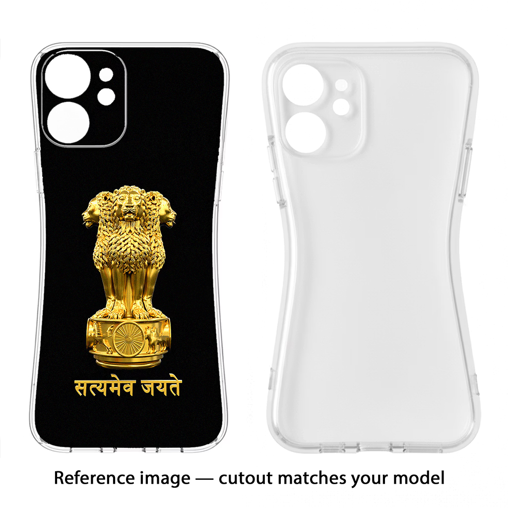 Satyamev Jayate Golden iPhone 13 Pro Soft Case Back Cover by Casekaro