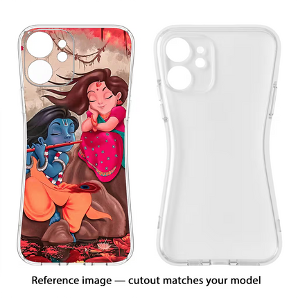 Radhe Krishna Vivo V27/V27 Pro Soft Case Back Cover by Casekaro