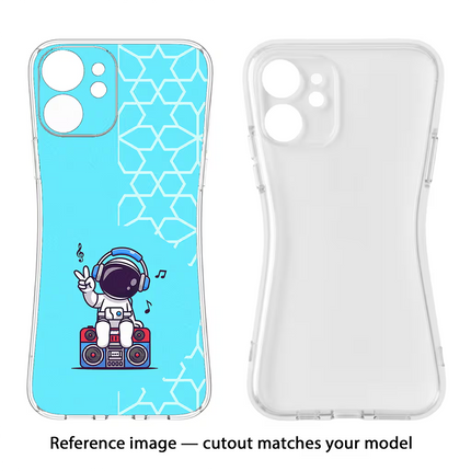 Cute Astronaut Chilling Vivo X80 Pro Soft Case Back Cover by Casekaro
