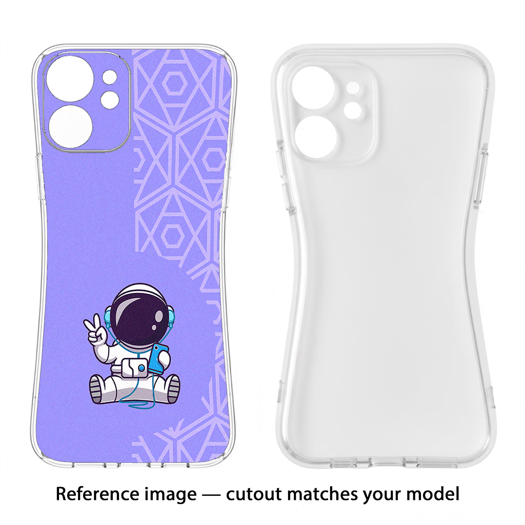 Cute Astronaut Chilling Vivo Y39 5G Soft Case Back Cover by Casekaro