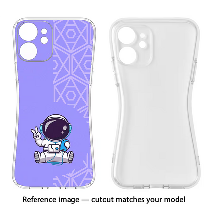 Cute Astronaut Chilling Vivo Y16 Soft Case Back Cover by Casekaro