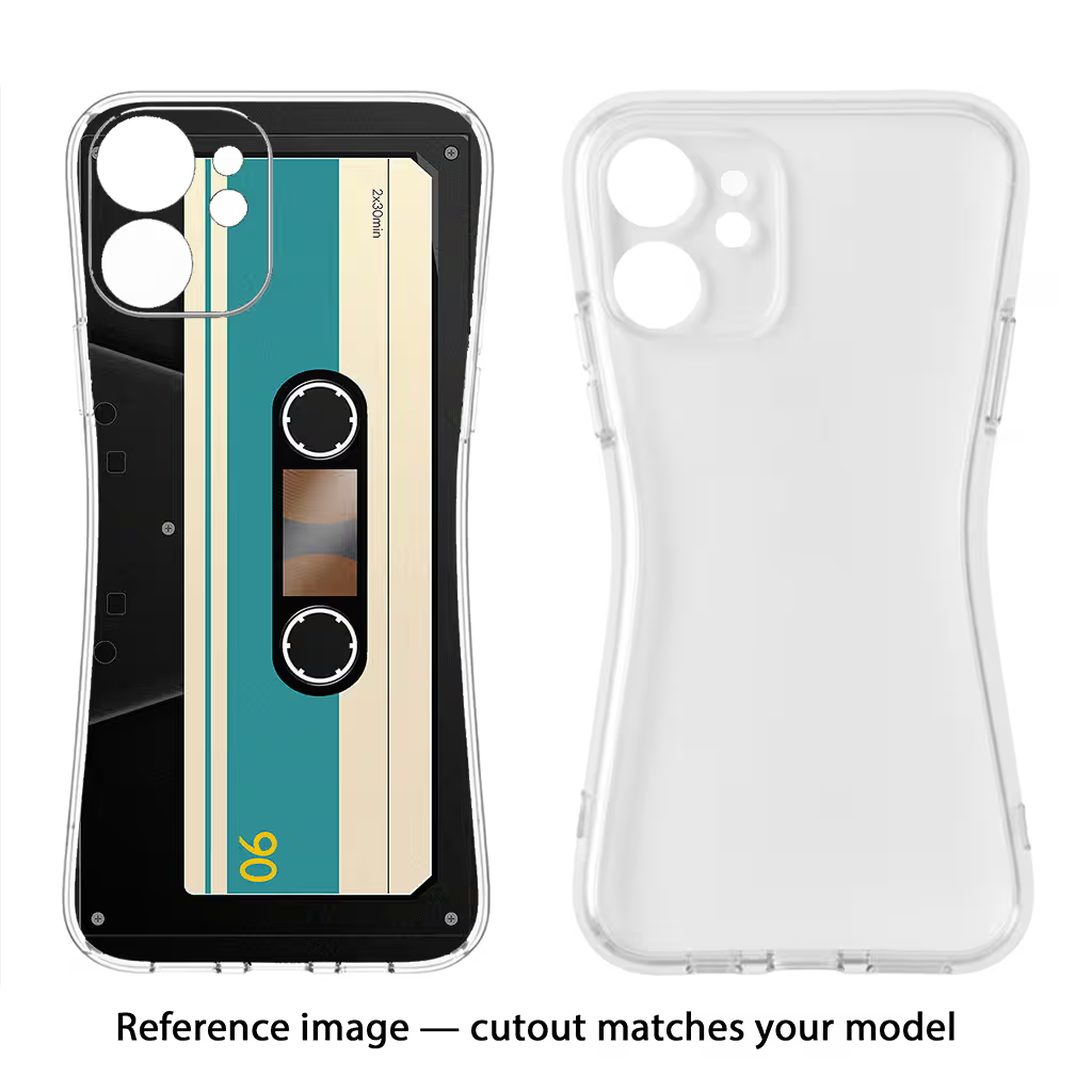 Cassette Vivo Y02/Y02T Soft Case Back Cover by Casekaro