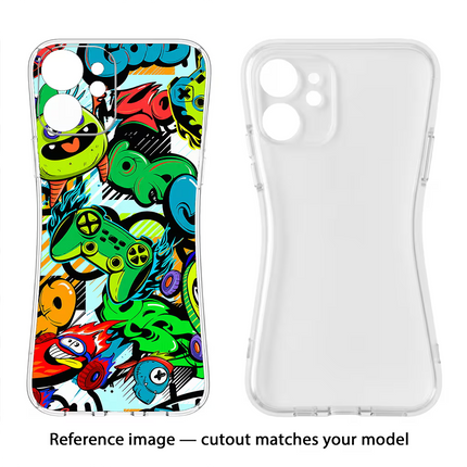 Game Doodle Vivo Y16 Soft Case Back Cover by Casekaro