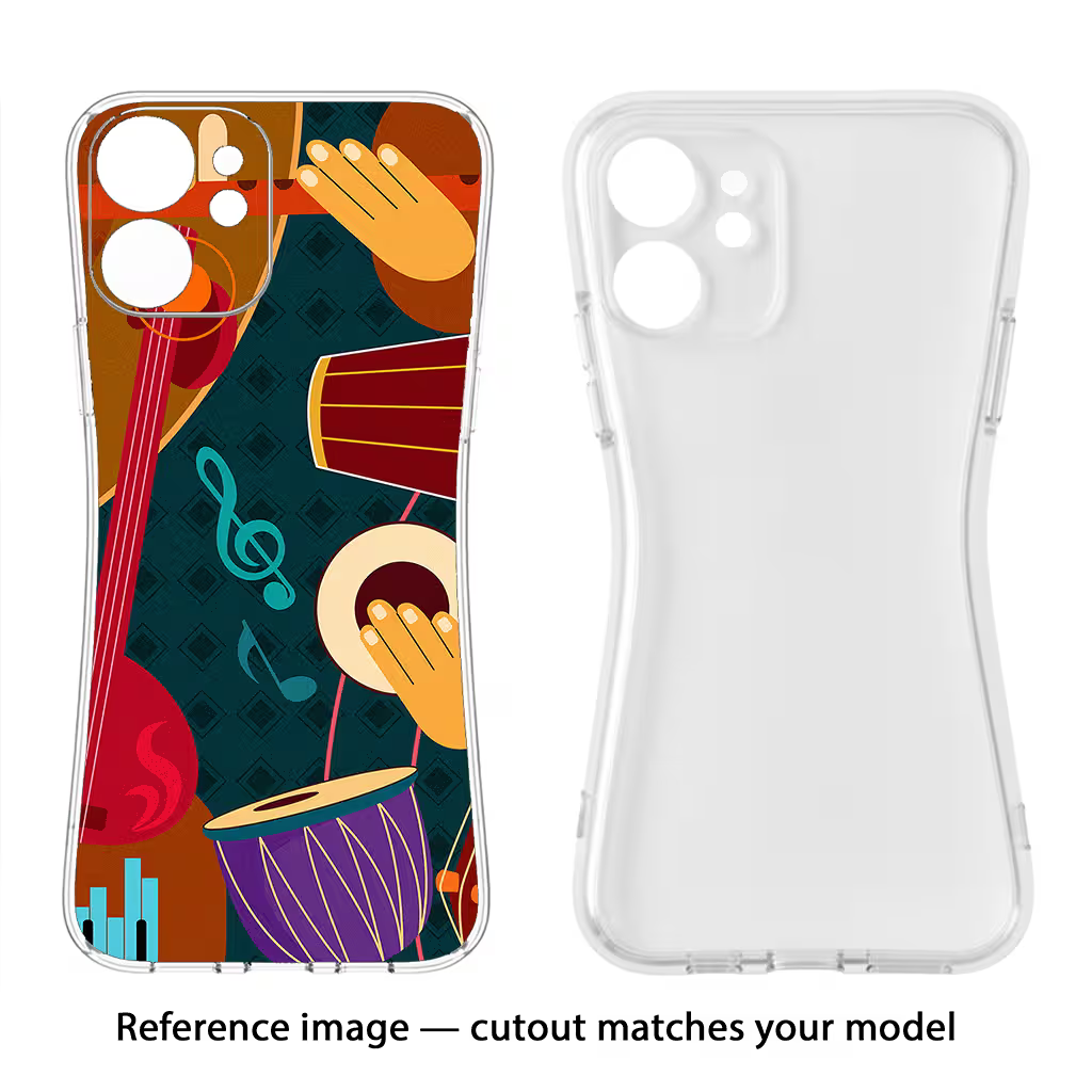 Music Instrument Redmi A4 5G Soft Case Back Cover by Casekaro