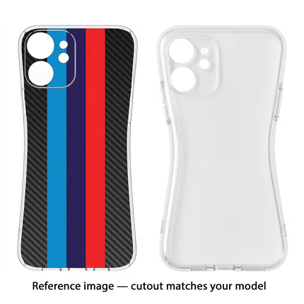 BMW Stripes Pattern Vivo Y16 Soft Case Back Cover by Casekaro