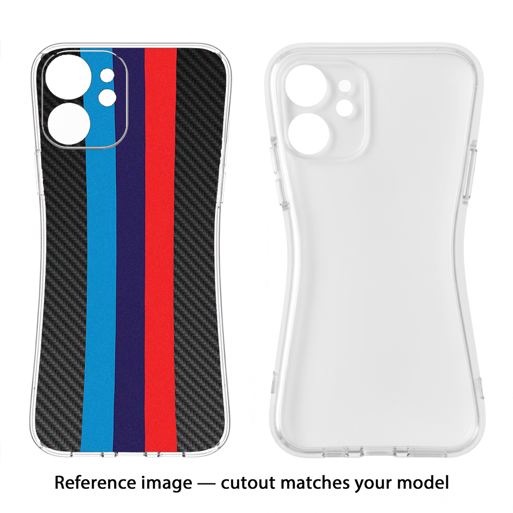 BMW Stripes Pattern iPhone 12 Soft Case Back Cover by Casekaro