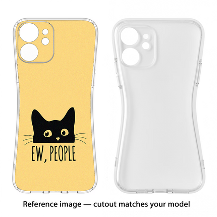 Ew People Catitude iPhone 16 Pro Soft Case Back Cover by Casekaro