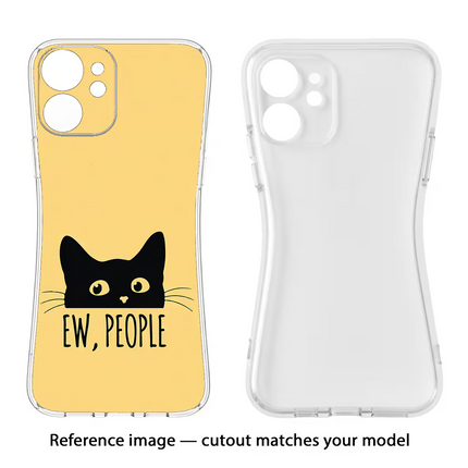 Ew People Catitude Vivo Y16 Soft Case Back Cover by Casekaro