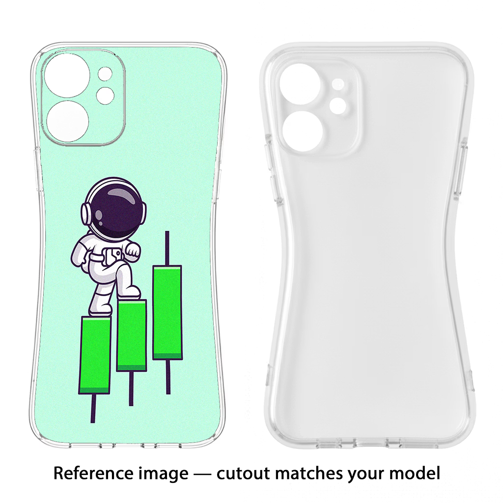Astronaut Trader iPhone 13 Pro Soft Case Back Cover by Casekaro