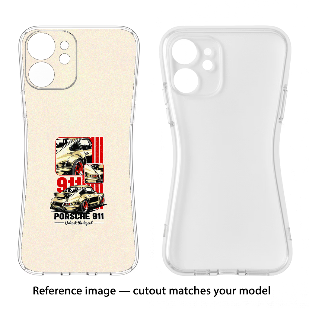 Classic Porsche 911 Vivo Y22 Soft Case Back Cover by Casekaro