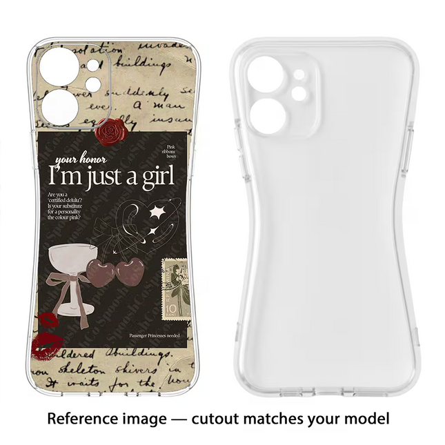 I am just a girl Realme P2 Pro 5G Soft Case Back Cover by Casekaro