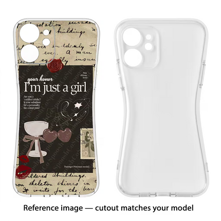 I am just a girl Oppo Reno13 Pro 5G Soft Case Back Cover by Casekaro