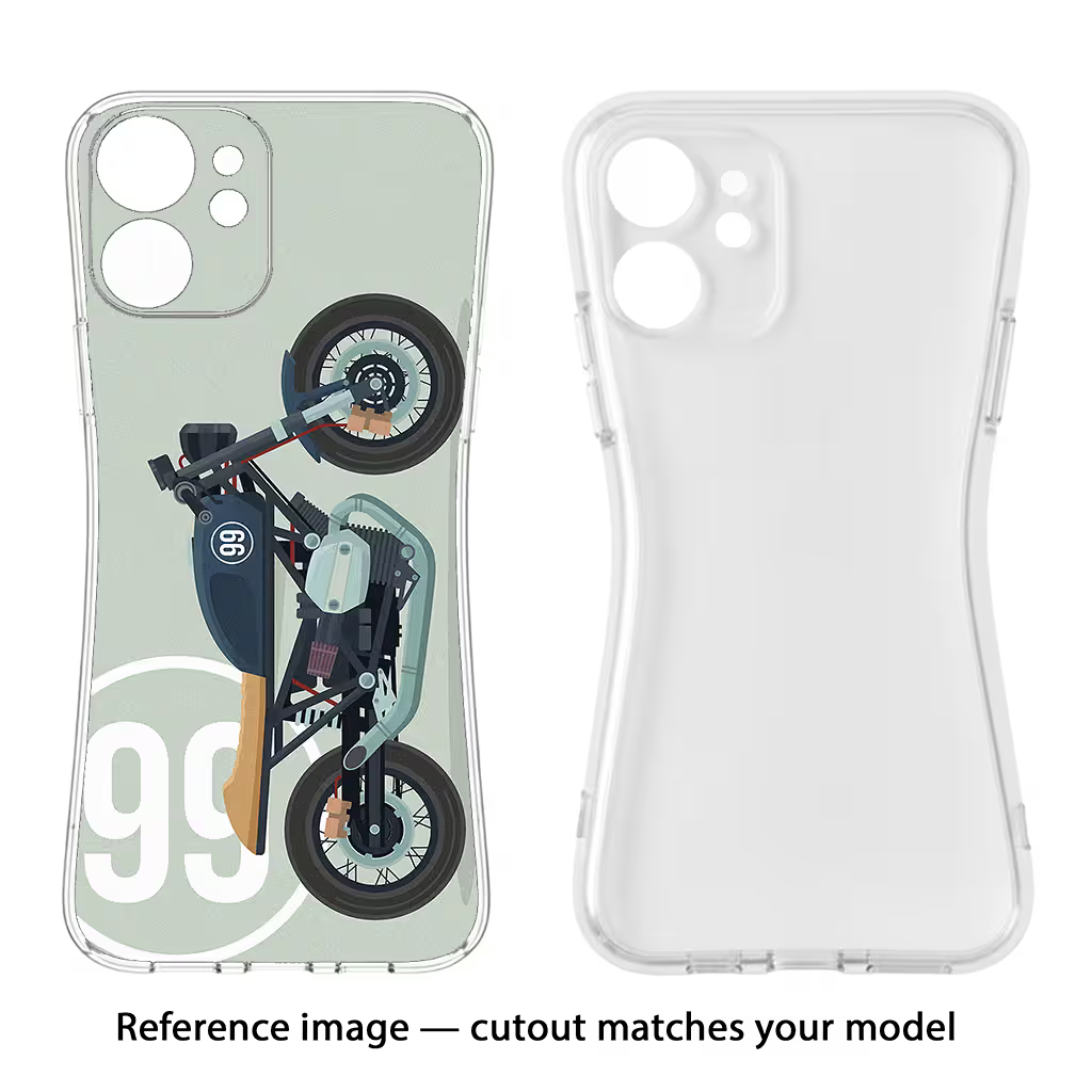 Classic Cafe Racer 99 Nothing Phone 3A Soft Case Back Cover by Casekaro