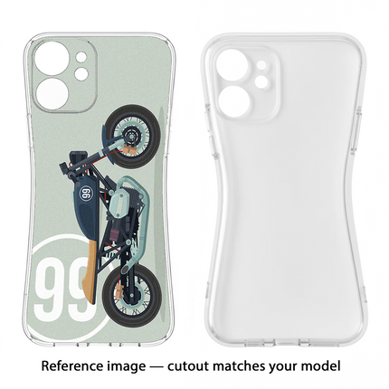 Classic Cafe Racer 99 iPhone 11 Soft Case Back Cover by Casekaro