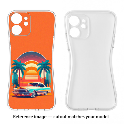 Palm Drive 80s Moto Edge 40 Neo Soft Case Back Cover by Casekaro