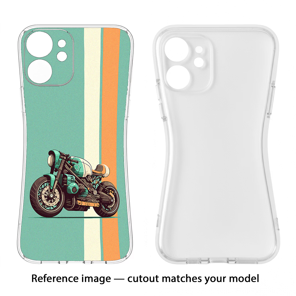 Striped Moto Drift Vivo Y31 Soft Case Back Cover by Casekaro