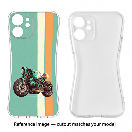 Striped Moto Drift IQOO Z7 Pro 5G Soft Case Back Cover by Casekaro