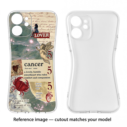 Cancer Zodiac iPhone 16e Soft Case Back Cover by Casekaro